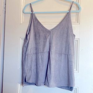 Stella Luce Faux Suede Tank Top